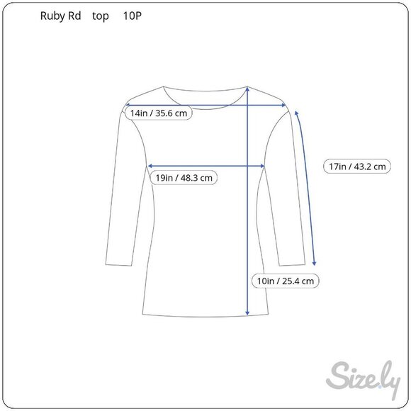 Ruby Rd Petite Tan Animal Print Quarter Sleeve Embellished Linen Blend Top 10P - Picture 5 of 7